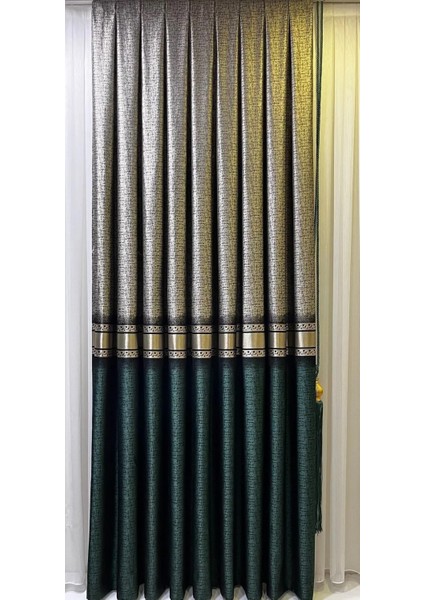 Pano Fon Azra Zümrüt Yeşili ( Tek Kanat )