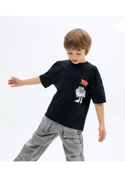 Erkek Çocuk Xbox Bisiklet Yaka Kısa Kollu Tişört fiyatları