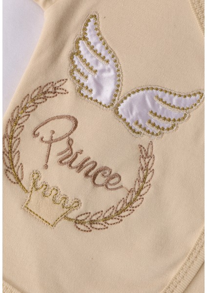 8'li Organik Yenidoğan Hastane Çıkışı, Prens Nakışlı Lüks Set fırsatları