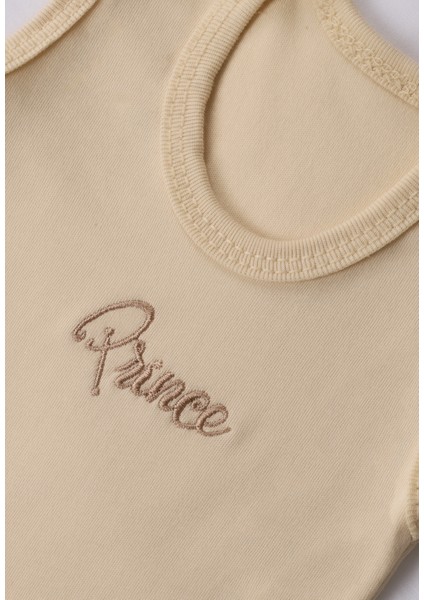 8'li Organik Yenidoğan Hastane Çıkışı, Prens Nakışlı Lüks Set