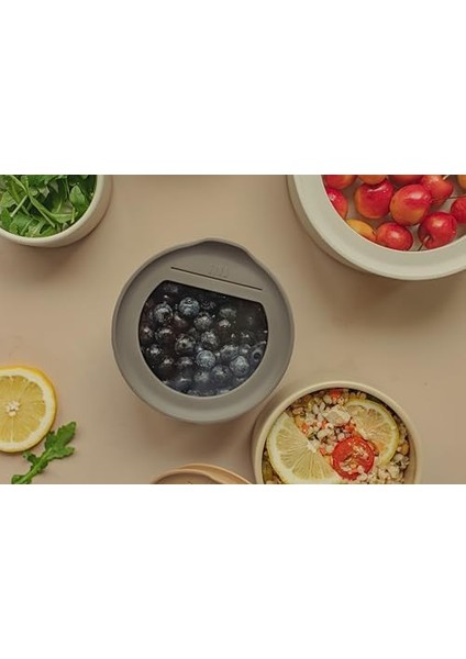 Fika One Seramik Saklama Kabı 700ML Gri