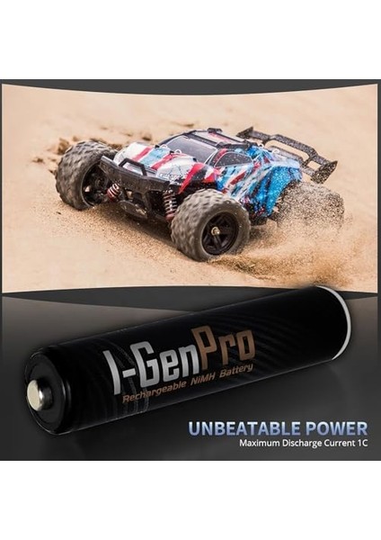 Pro P103 8 Adet Aa 2950 Mah Şarj Edilebilir Kalem Pil 1.2V Ni-Mh Şarjlı Pil