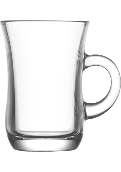 Metrashop Yudum Kulplu 6'lı Çay Bardağı