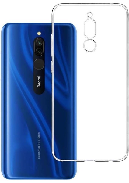 Iletişim Xiaomi Redmi 8 ile Uyumlu Kapak 1mm Süper Silikon Şeffaf Kılıf