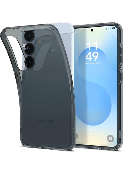Samsung Galaxy S25 Plus Kılıf Liquid Crystal 4 Tarafı Tam Koruma Space Crystal - ACS08975