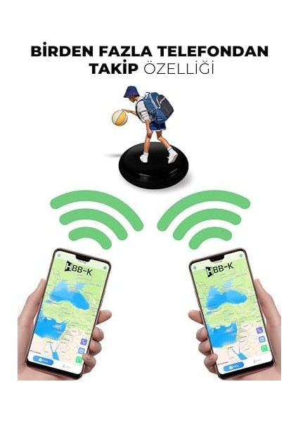Plus Tag Ios & Android Uyumlu Airtag Akıllı S Takip Cihazı (Siyah)