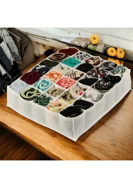 30 Gözlü Petek Organizer Çekmece Içi Çorap Kemer Iç Çamaşırı Düzenleyici