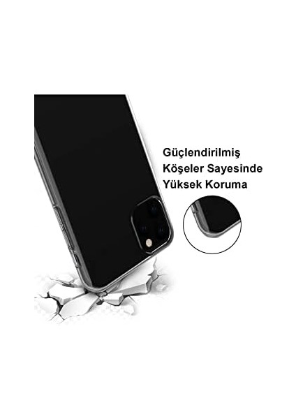 Iletişim iPhone 13 ile Uyumlu Kapak 1mm Şeffaf Silikon Kılıf