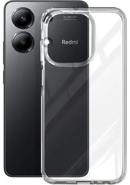 Iletişim Xiaomi Redmi Note 13 Kapak 1mm Süper Silikon Şeffaf Kılıf