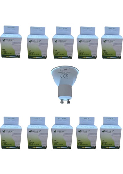 Adet 7W 4000K GU10 Duy 38° Gün Işığı LED Spot Ampul Uzlıght
