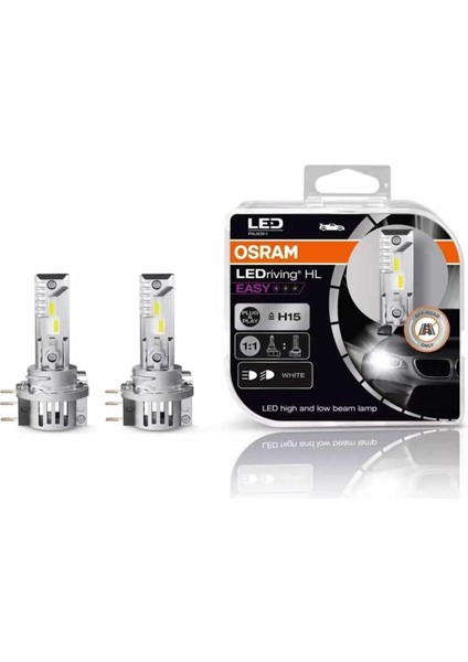 Metrashop H15 LED Far Ampulü Ledriving Hl Easy 64176DWESY-HCB (Takım - 2 Adet)