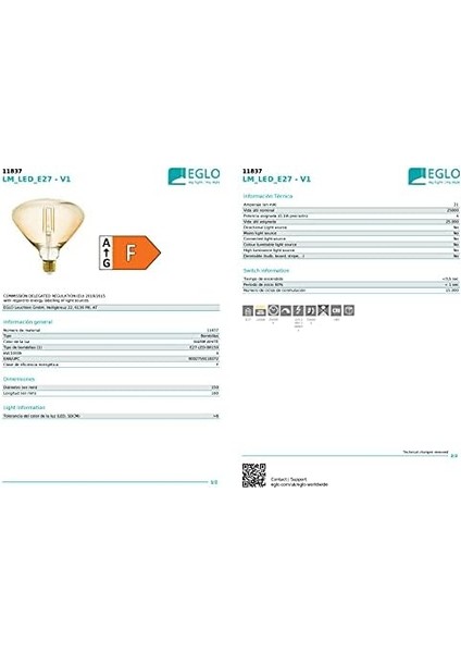 LM_LED_E27 Ampul 1 x 4W E27-LED-BR150 2200KELVIN 380LUMEN EN:16 cm -ÇAP:15 cm -