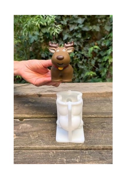 Concept 3D Christmas Geyik Silikon Mum Kalıbı