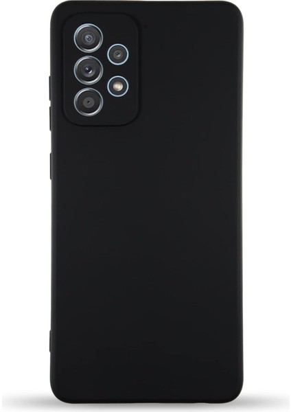 Iletişim Galaxy A32 ile Uyumlu Kapak Içi Kadife Kamera Korumalı Lansman Silikon Kılıf - Siyah