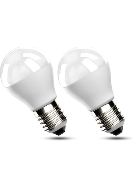 LED Ampül 5W/40W, E27 Normal Duy (Günışığı | 3000K, 2 Adet)