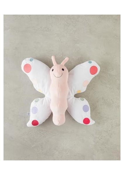 Home Butterfly Bebe Dekoratif Kırlent 40 cm Beyaz