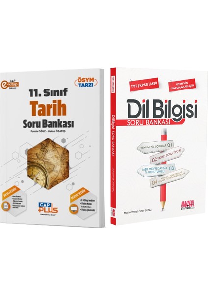 11. Sınıf Anadolu Lisesi Tarih ve Akm Dil Bilgisi Soru Bankası Seti 2 Kitap