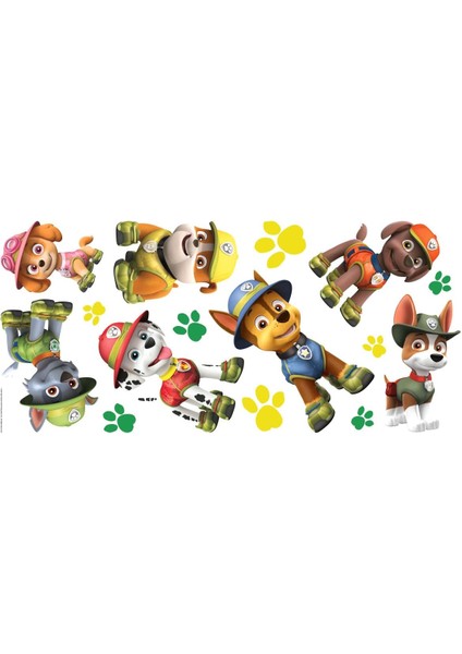 RMK3611GM Paw Patrol Orman Soyma ve Yapıştır Dev Duvar Çıkartmaları