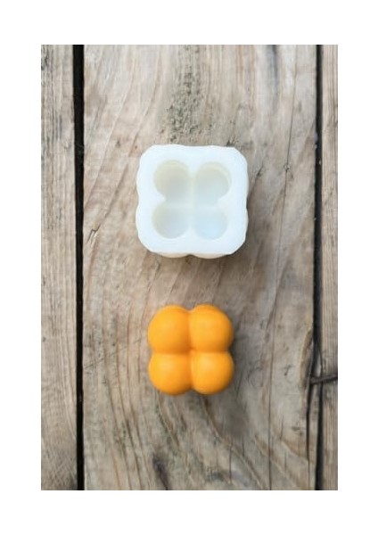 Concept Bubble Küp Mini Tekli Mum Kalıbı (Silikon) 1 Adet