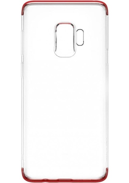 Armor, Galaxy S9 Cep Telefonu Kılıfı, Şeffaf/transparan, Kırmızı