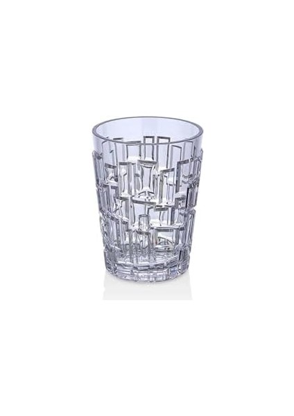 Polikarbon Stone Serisi Kırılmaz 6 Parça Meşrubat Kokteyl Su Bardağı Takımı - 250 Ml.