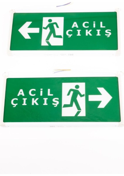 Opto 3W Çıkış-Exit LED Armatür - 2 Adet (Acil Çıkış Sağ-Sol) Hs 4605