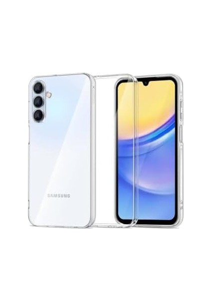 Iletişim Galaxy A35 ile Uyumlu Kapak Kamera Korumalı Süper Silikon Şeffaf Kılıf
