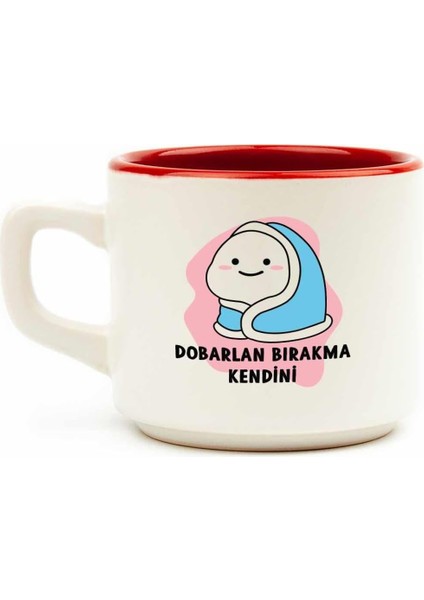 Metrashop Tasarım Dobarlan Bırakma Kendini Beyaz Venüs Kupa - Hediye Seramik Kupa