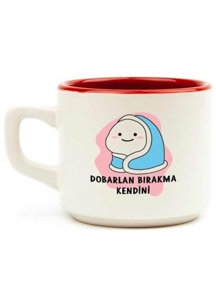 Metrashop Tasarım Dobarlan Bırakma Kendini Beyaz Venüs Kupa - Hediye Seramik Kupa