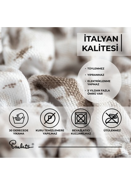 Lastikli Esnek ve Yıkanabilir Kolçaksız 3 Kişilik Koltuk Örtüsü Kanepe Kılıfı - Beyaz
