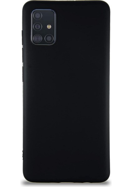 Iletişim Galaxy A51 ile Uyumlu Kılıf Soft Premier Renkli Silikon Kapak - Siyah