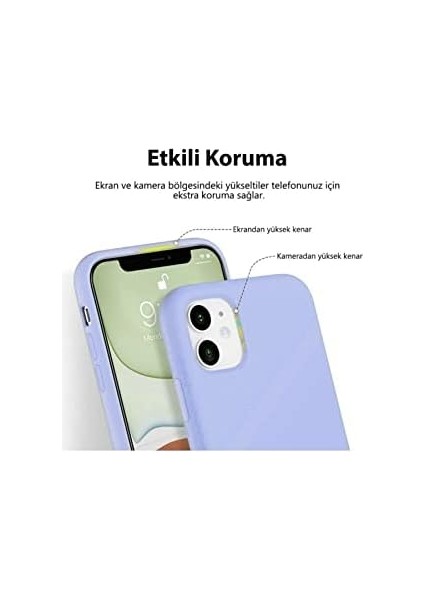 Iletişim iPhone 13 ile Uyumlu Kapak Içi Kadife Lansman Lux Silikon Kılıf - Lacivert