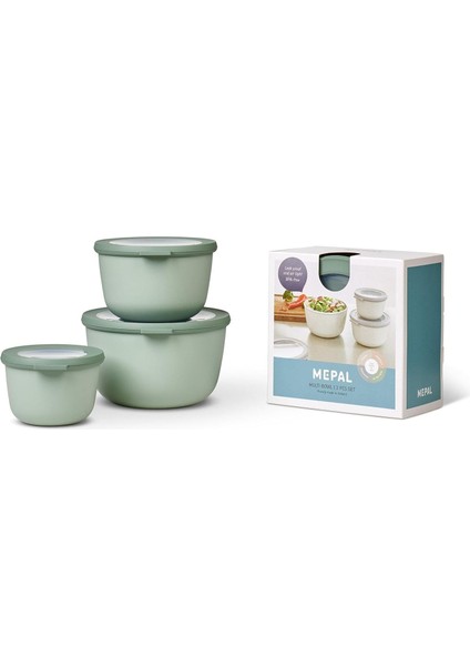Set Cirqula Round 3 Pcs (500+1000+2000) - Nordic Sage