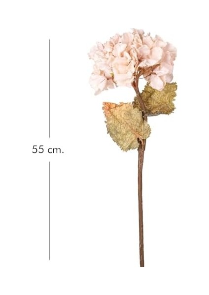 Yapay Çiçek Ortanca Tek Dal Krem 55 Cm.