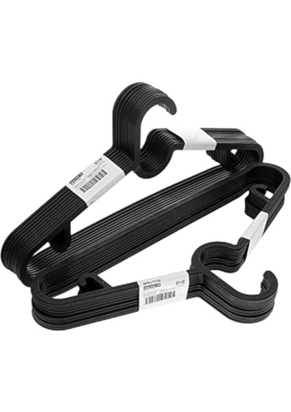 Askı Dolap Içi Elbise Askısı,pantolon,gömlek,ceket,etek Askısı,gardrop Için Slim Plastik Askı (10 Adet)()