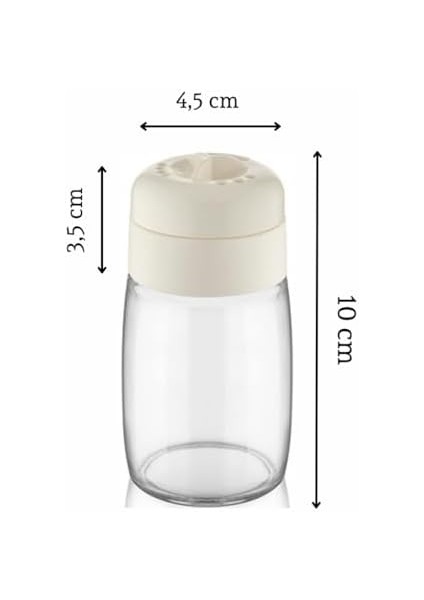 Life 2 Adet 100 ml Döner Kapaklı Cam Baharatlık Takımı MIT1090
