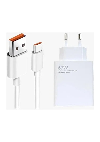 Xiaomi Redmi Note 11/11PRO/12/12 PRO/13/13PRO Uyumlu 4g Turbo Hızlı Şarj Aleti 67WATT Set