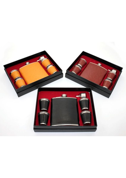 Derili 4 Shot Bardaklı Matara Seti ALK3908 - Lisinya