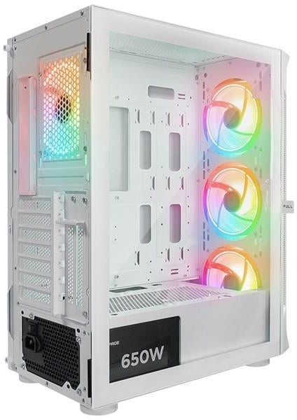 650W 80+ Prolıx Mesh 4-Rgb Fanlı Gamıng Mıd-Tower Pc Kasası Beyaz fırsatları