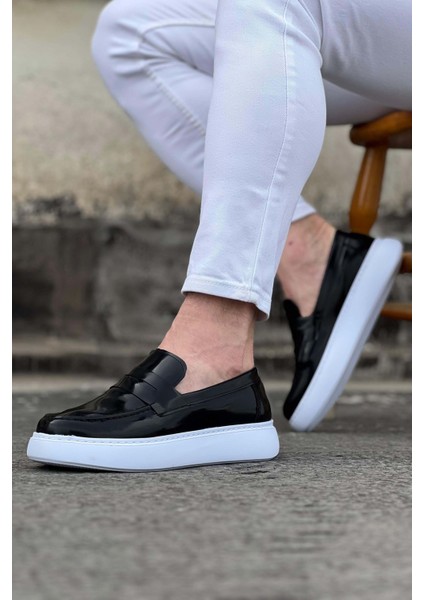 WG161 Siyah Rugan Erkek Casual Ayakkabı