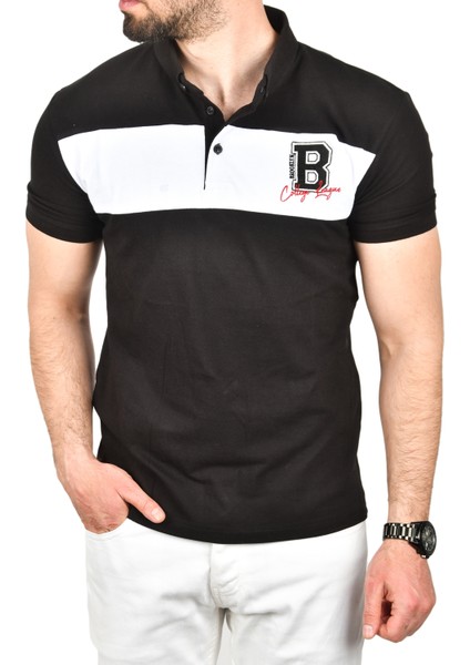 Erkek Slim Fit Nefes Alan Pamuklu Kumaş Dar Kesim Kıvrılmaz Yaka Polo Yaka Tişört 2503019 indirimleri