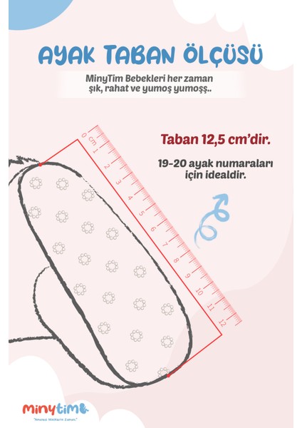 İlk Adım Bebek Panduf – Polar Astarlı, Kaydırmaz Tabanlı, Yumuşak ve Sıcak