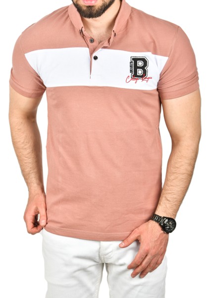 Erkek Slim Fit Nefes Alan Pamuklu Kumaş Dar Kesim Kıvrılmaz Yaka Polo Yaka Tişört 2503019 fiyatları