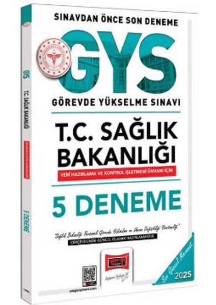 2025 T.c Sağlık Bakanlığı Veri Hazırlama ve Kontrol Işletmeni Ünvanı Için 5 Deneme