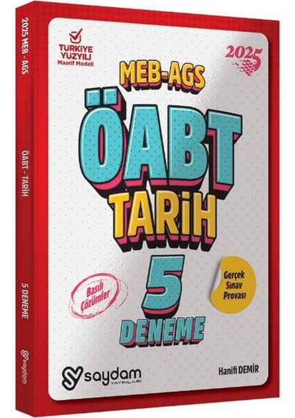 Öabt Tarih 5'li Deneme Basılı Çözümlü