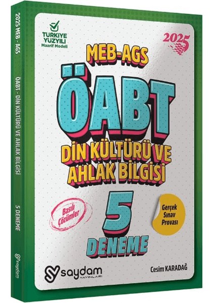 Öabt Din Kültürü ve Ahlak Bilgisi 5'li Deneme Basılı Çözümlü