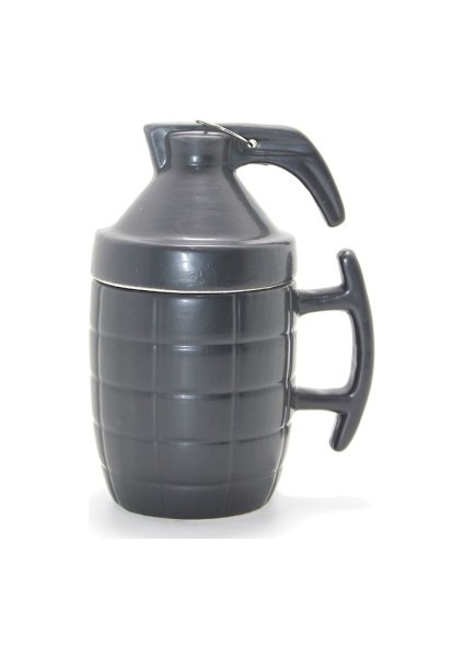 Porselen El Bombası Temalı Kupa Bardak