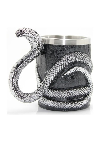 Büro Ev Ofis Hediyesi Için Paslanmaz Çelik Yılan Temalı Kupa Bardak