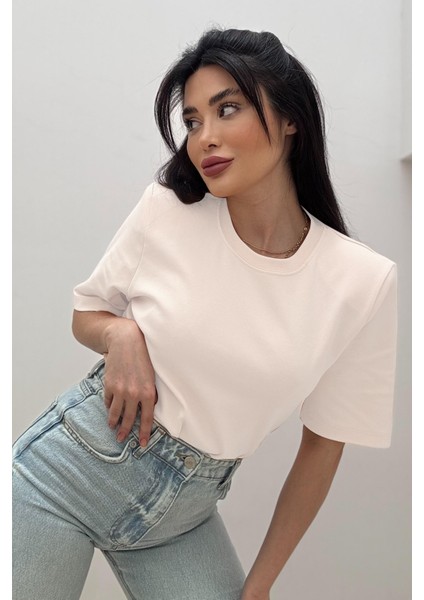Premium Pamuklu Kısa Kol Vatkalı Kadın Tişört fiyatları