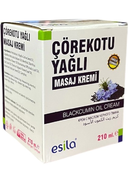 Çörekotu Yağı Masaj Kremi 210 ml x 3 Adet